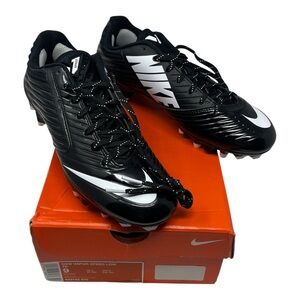 Nike Vapor Speed Low TD Men's Cleats Black White Football Size 9 643152-010